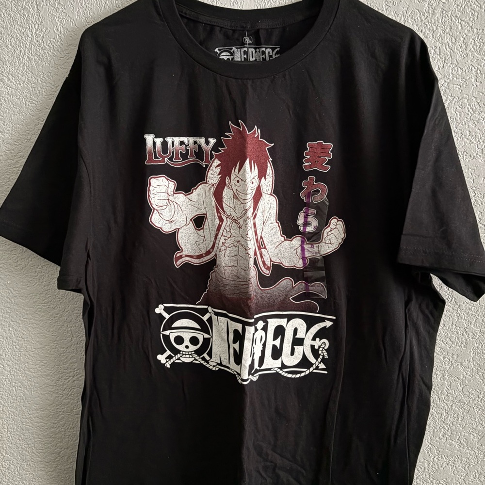 Black One Piece Graphic T-Shirt